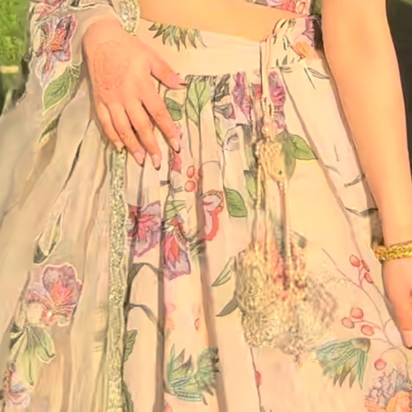 Off white Printed Lengha for sale - Picture 8 of 10